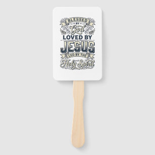Abanico Bendecido Por Dios Jesús Espíritu Santo Camiseta V