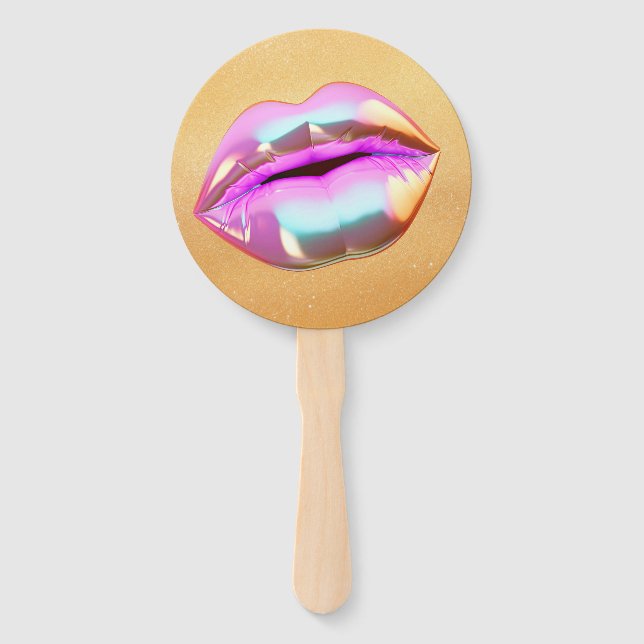 Abanico Besando mi despedida de los "20" (Anverso)