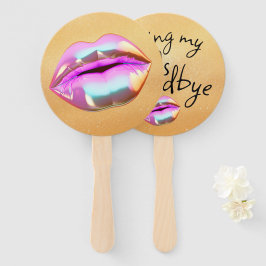 Abanico Besando mi despedida de los "30"