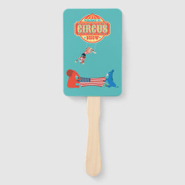 Abanico Bienvenidos al show político Circus