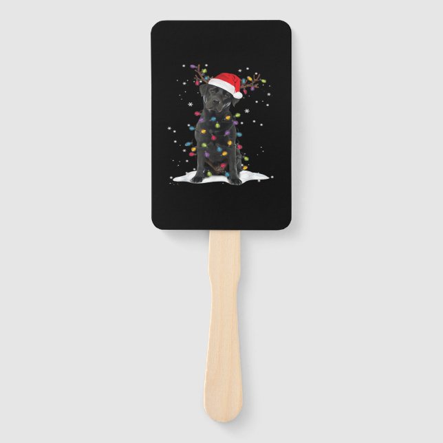 Abanico Black Labrador Xmas Dog Christmas Tree Light Class (Anverso)