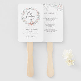 Abanico Boda Botánico Blue Boho