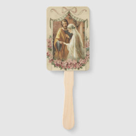 Abanico Boda católico Primavera de verano floral elegante