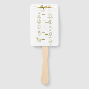 Abanico Boda Cocktail Itinerario - Bienvenida Boda Icono