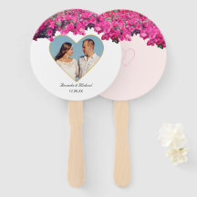 Boda con imagen personalizable de floral tropical