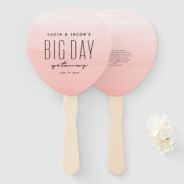 Abanico Boda de destino de coral para una escapada de un d