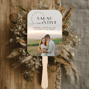Abanico Boda de fotografías sencillamente mínimo