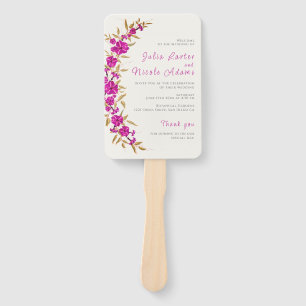 Abanico Boda de Jardín de Flores de Vino Purple Wild Trump