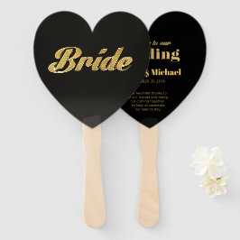 Abanico Boda de la novia dorada