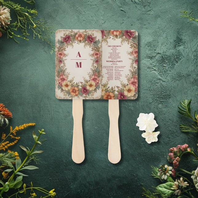 Abanico Boda de marco floral de orden victoriano (Subido por el creador)