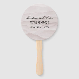 Abanico Boda de mármol rosa con polvo abstracto