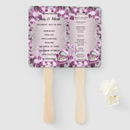 Abanico Boda de Moda morada de moda