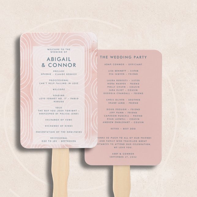 Abanico Boda de óvalos y círculos de moda (Subido por el creador)