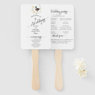 Abanico Boda de Pato Silvestre Mallard