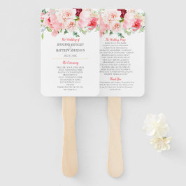 Abanico Boda de Wild Watercolor Garden Florals