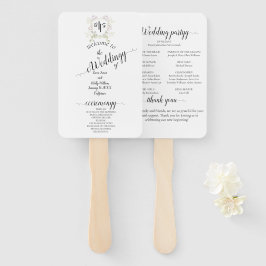 Abanico Boda del Monograma Dusky Wildflower