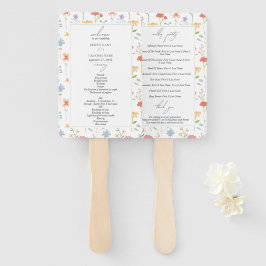 Abanico Boda del Programa Floral de Boho Moda Wildflowers