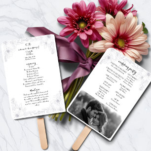 Abanico Boda Fan-tastic: remo de contorno floral elegante