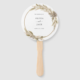 Abanico Boda floral de Moda bohemia