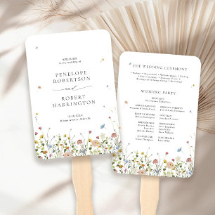 Abanico Boda floral floral de primavera