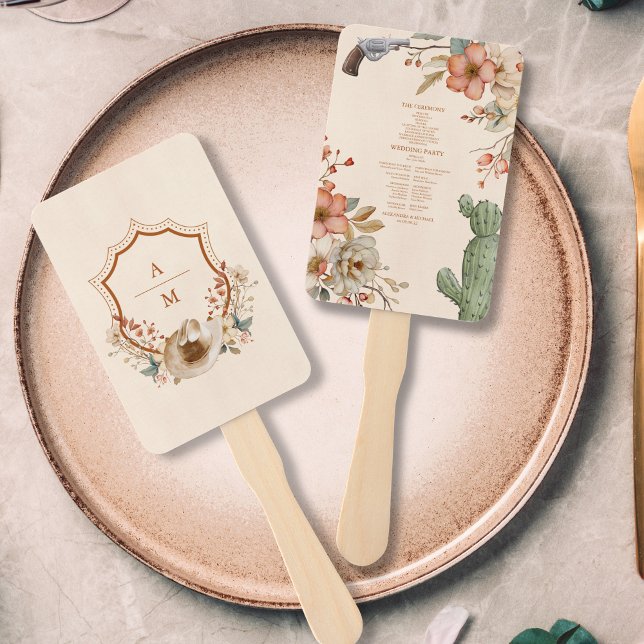 Abanico Boda Floral Western Cowboys (Subido por el creador)