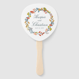 Abanico Boda Floral y fotográfico de otoño