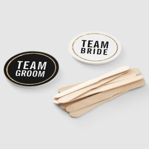 Abanico BODA FOTO PROPIO oro blanco negro moderno