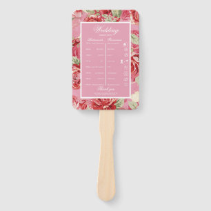 Abanico Boda moderna y elegante de Borgoña