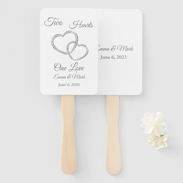 Abanico Boda Paddle Fan (Anverso y reverso)