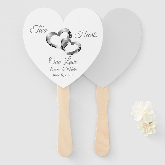Abanico Boda Paddle Fan (Anverso y reverso)