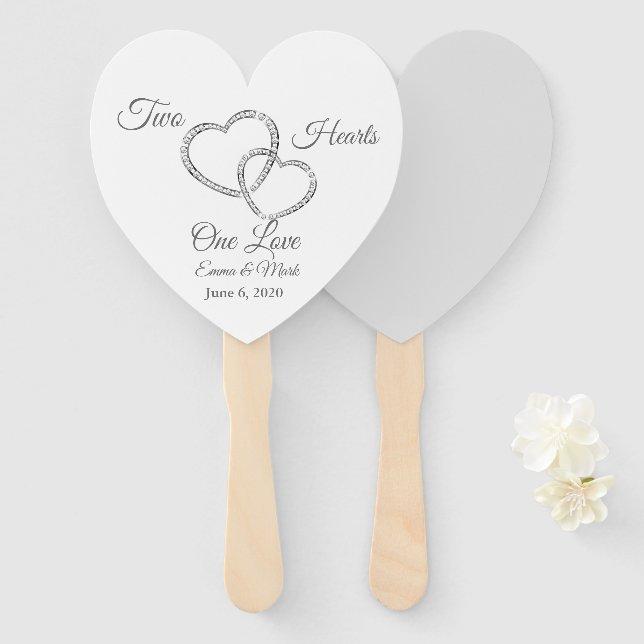 Abanico Boda Paddle Fan (Anverso y reverso)