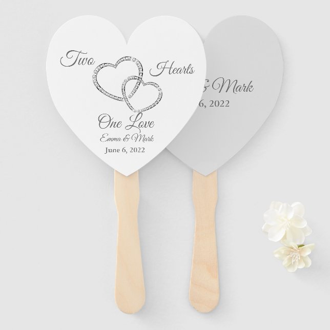 Abanico Boda Paddle Fan (Anverso y reverso)