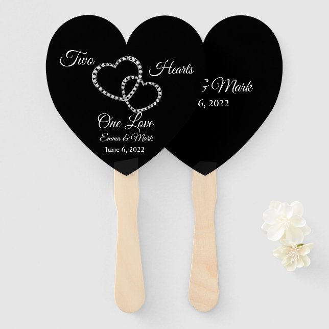 Abanico Boda Paddle Fan (Anverso y reverso)