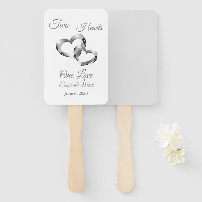 Abanico Boda Paddle Fan (Anverso y reverso)