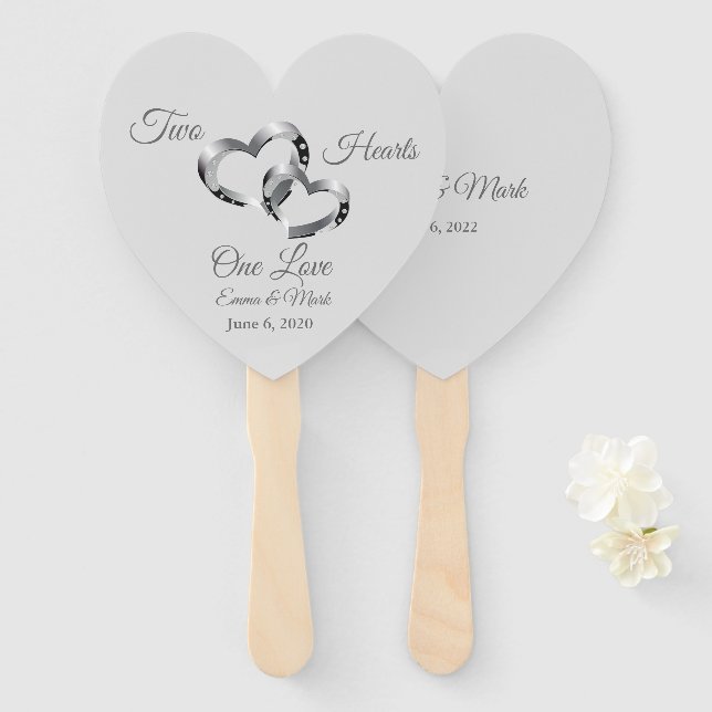 Abanico Boda Paddle Fan (Anverso y reverso)