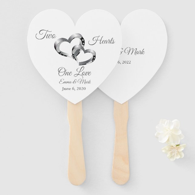 Abanico Boda Paddle Fan (Anverso y reverso)