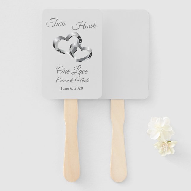 Abanico Boda Paddle Fan (Anverso y reverso)