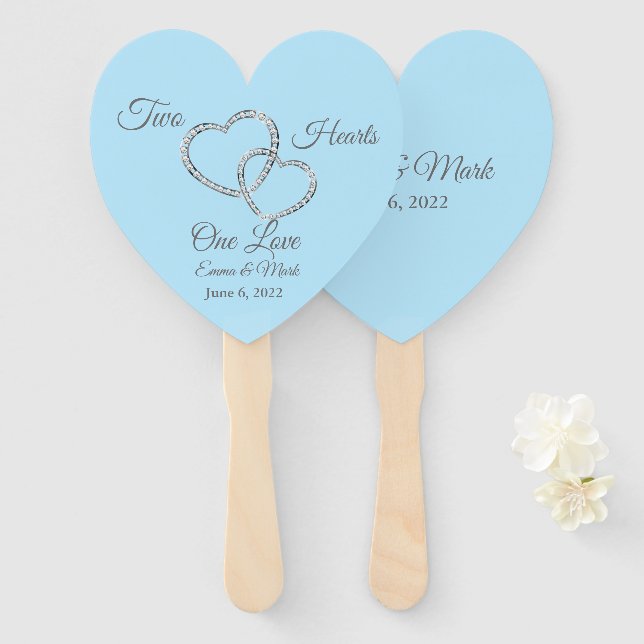 Abanico Boda Paddle Fan (Anverso y reverso)