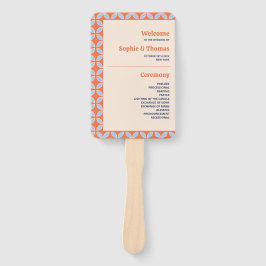 Abanico Boda retro de mediados del siglo