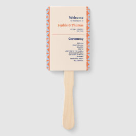 Abanico Boda retro de mediados del siglo