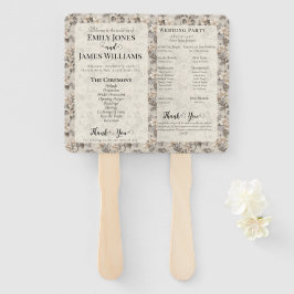 Abanico Bodas con Gardenias Silvestres Estéticas y Felices