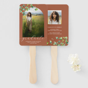 Abanico Boho Arch Ivy, graduación de Terracotta Brown