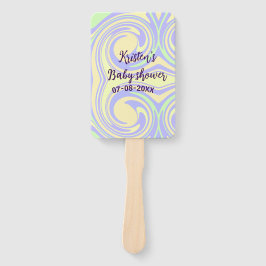 Abanico Boho color verde púrpura ducha mármol rústico mode