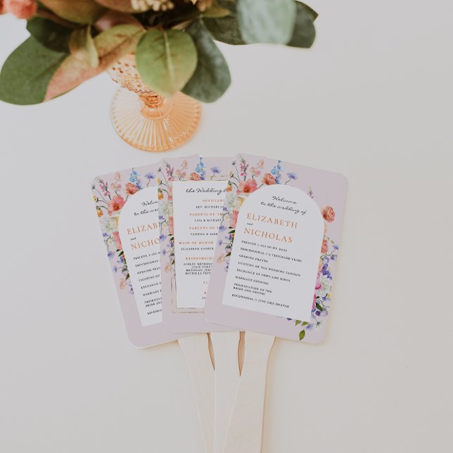 Abanico Boho Wildflower | Programa de Bodas Florales (Subido por el creador)