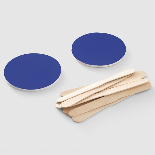Abanico Bold Minimal Wedding Invite in Deep Blue (No montado)