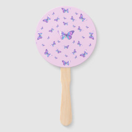 Abanico Bonito Holográfica Grupo de fans de la mariposa