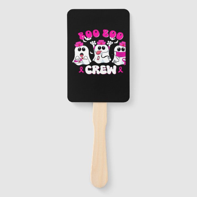 Abanico Boo Boo Crew Nurse Halloween Costume Ghost Breast  (Anverso)