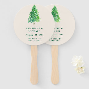 Abanico Bosque Divertido Árbol Navidad   Boda Fiesta