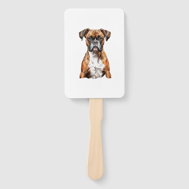 Abanico Boxer Buddies Cute Dog Designs for Loyal Boxer (Anverso)