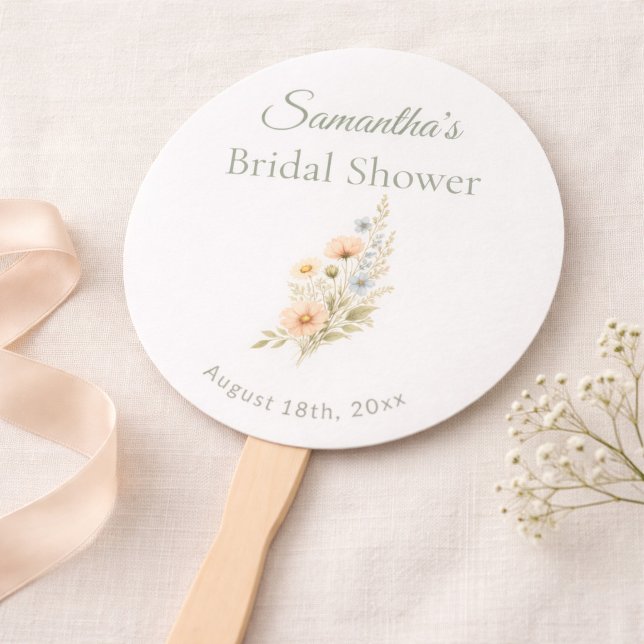 Abanico Bridal Shower Wildflower Garden Party (Subido por el creador)